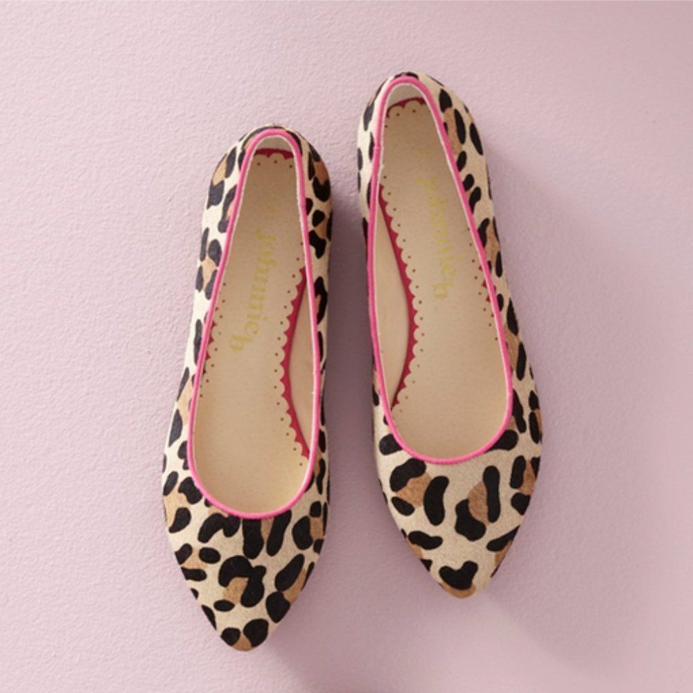 johnnie B by Boden Sz. 39(8) Calf Hair Pointed Toe Flats
